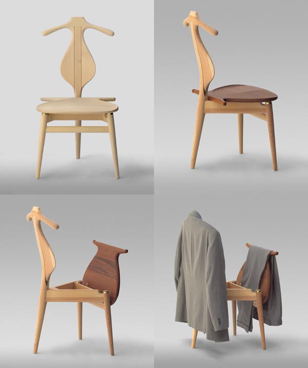 I too am a chair fan and I have an original vintage Hans Wegner Valet chair 